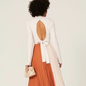 Louna open back rib tie sweater